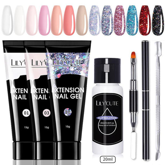 JMT-311114 Nail Extension Gel Kit - 15ml with UV/LED Curing for Durable Nails