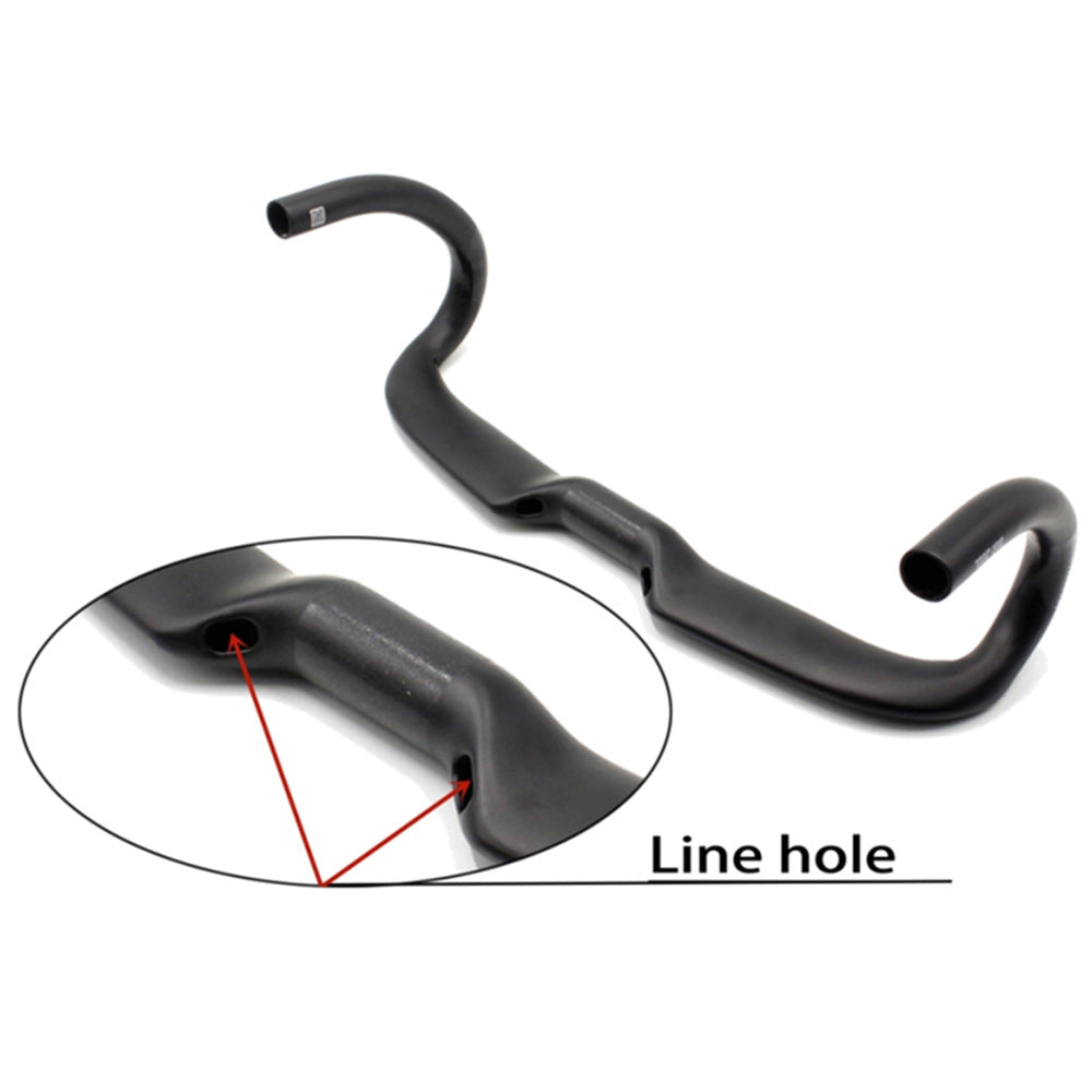 JMT-311498 Bent Handlebar Road Bike in Matte Carbon Fiber for Enhanced Performance