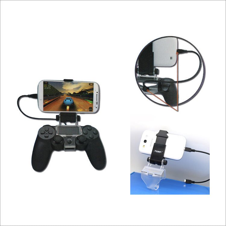 JMT-311818 PS4 Wireless Controller Charging Stand with Mobile Phone Holder