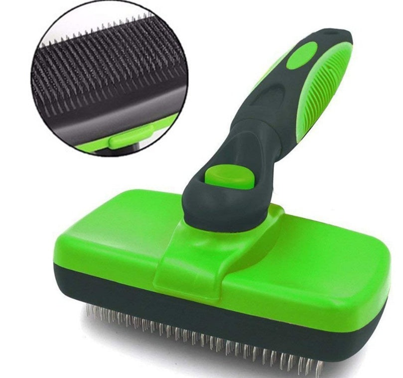 JMT-312202 Self-Cleaning Slicker Brush for Dogs and Cats - Stainless Steel and Heat-Resistant Design