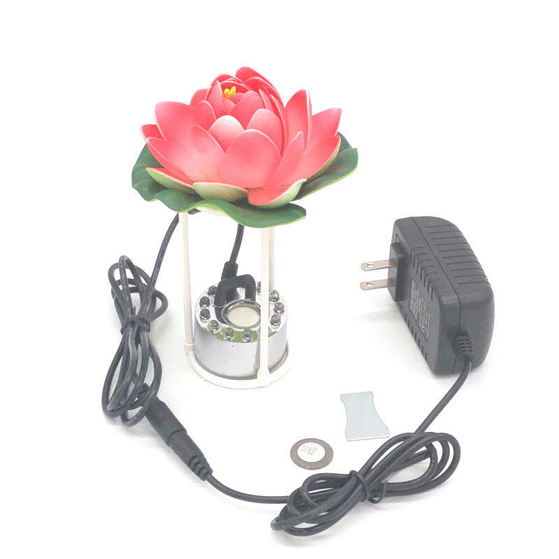 JMT-312266 Ultrasonic Pool Rockery Fountain and Humidifier with Remote Control and Multiple Fog Outlets for Aquatic Spaces