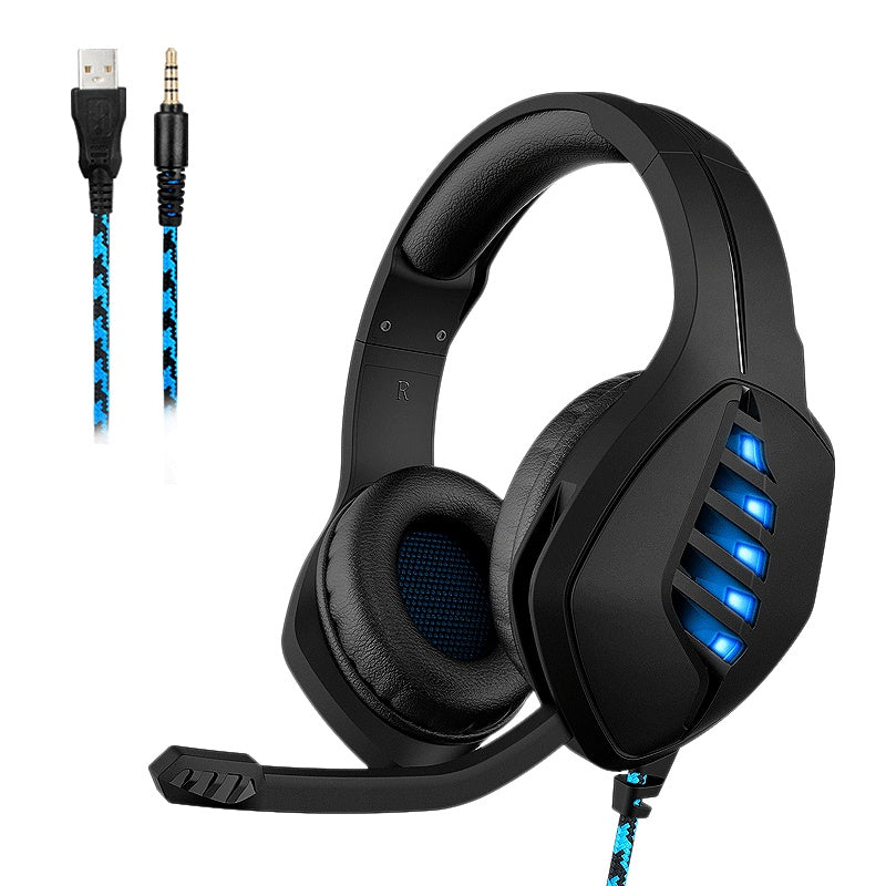 JMT-312458 Gaming Headset with Universal USB and 3.5mm Plug, Includes Adapter Cable and Manual
