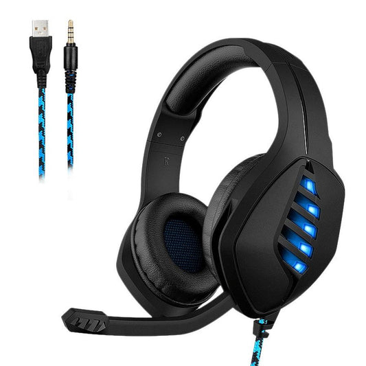JMT-312458 Gaming Headset with Universal USB and 3.5mm Plug, Includes Adapter Cable and Manual