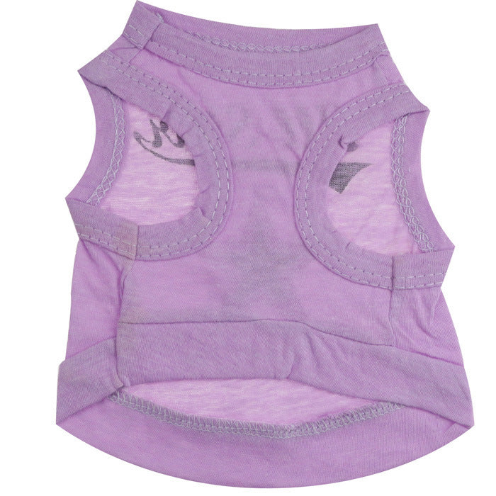 JMT-312586 Cotton Jersey Five-Star Printed Pet Vest for All Breeds