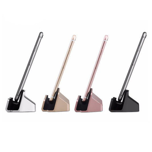 JMT-312650 Type-C and Micro USB Desktop Charging Base with Dual Data Cable Support for Mobile Phones