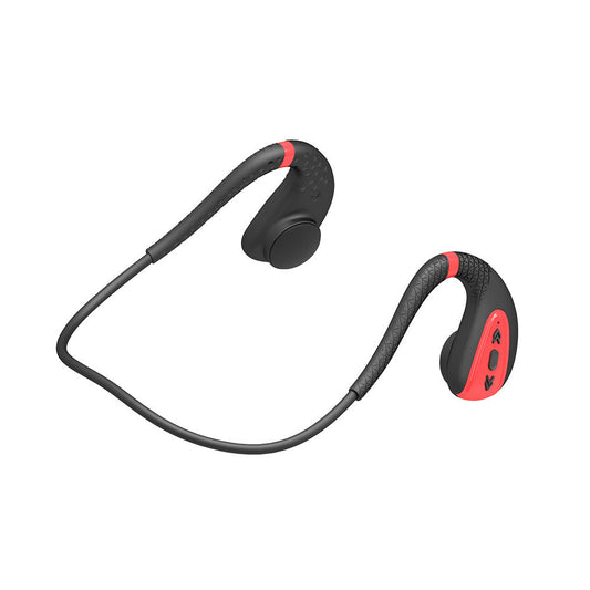 JMT-312778 Bone Conduction Bluetooth Headset with Earhook, Compatible with Android and iOS, Bluetooth 5.0, 220mAh Battery