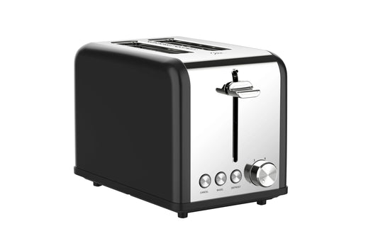 JMT-312778 Electric Stainless Steel 2-Slice Waffle and Bread Toaster Oven with Grill