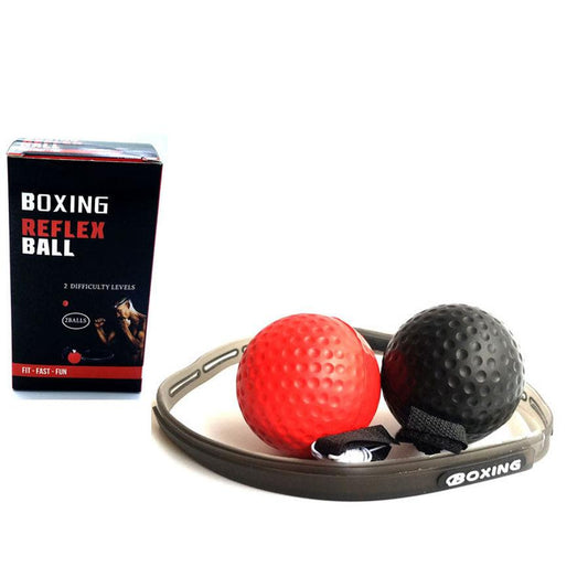 JMT-313162 Silicone Headband and PU Foam Boxing Training Ball for Enhanced Coordination and Reflexes
