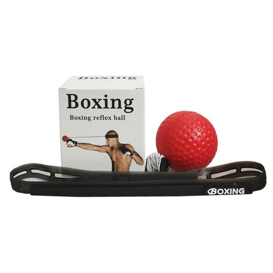 JMT-313162 Silicone Headband and PU Foam Boxing Training Ball for Enhanced Coordination and Reflexes