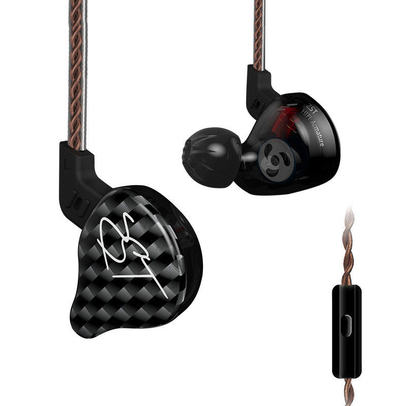 JMT-313610 In-Ear Bass Earphones with 3.5mm Plug and Mic, 20-40,000 Hz Frequency Range, 106 dB Sensitivity, Ear Wrap Design