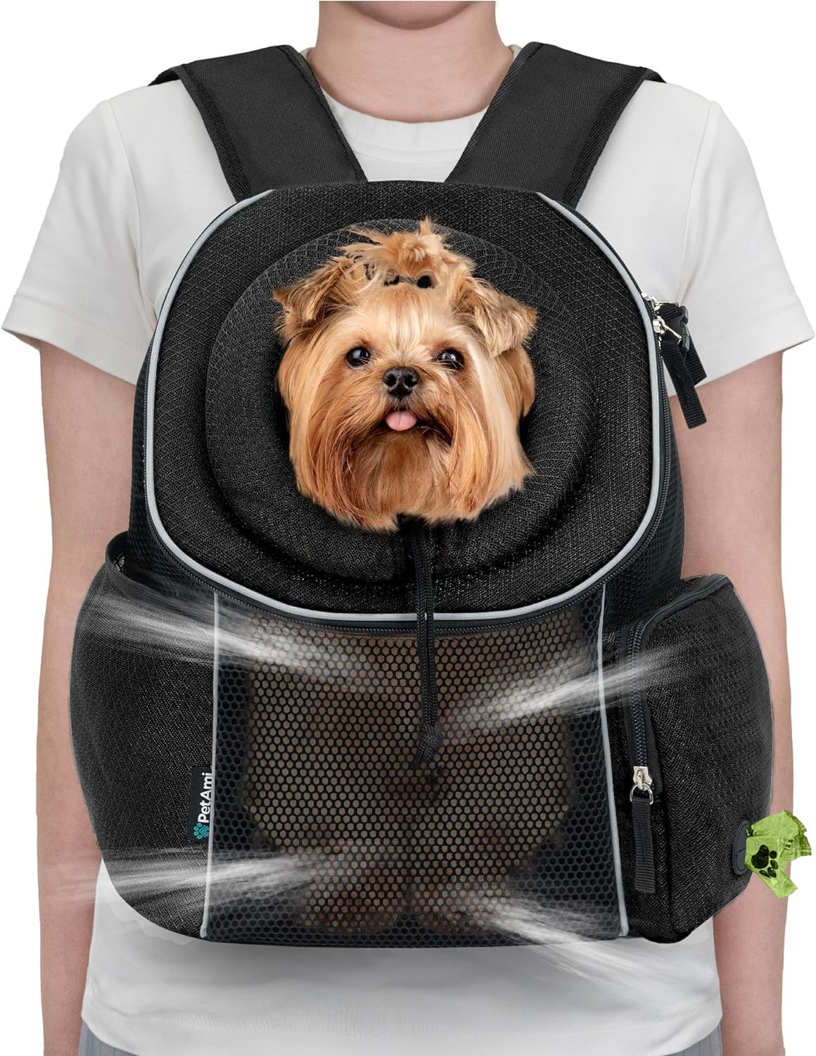 JMT-313610 Portable Breathable Dog Backpack Carrier for Travel and Outdoor Activities