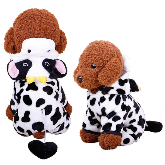 JMT-313738 Coral Velvet Cartoon Dog Clothing in Various Animal Designs for Small to Extra-Large Breeds