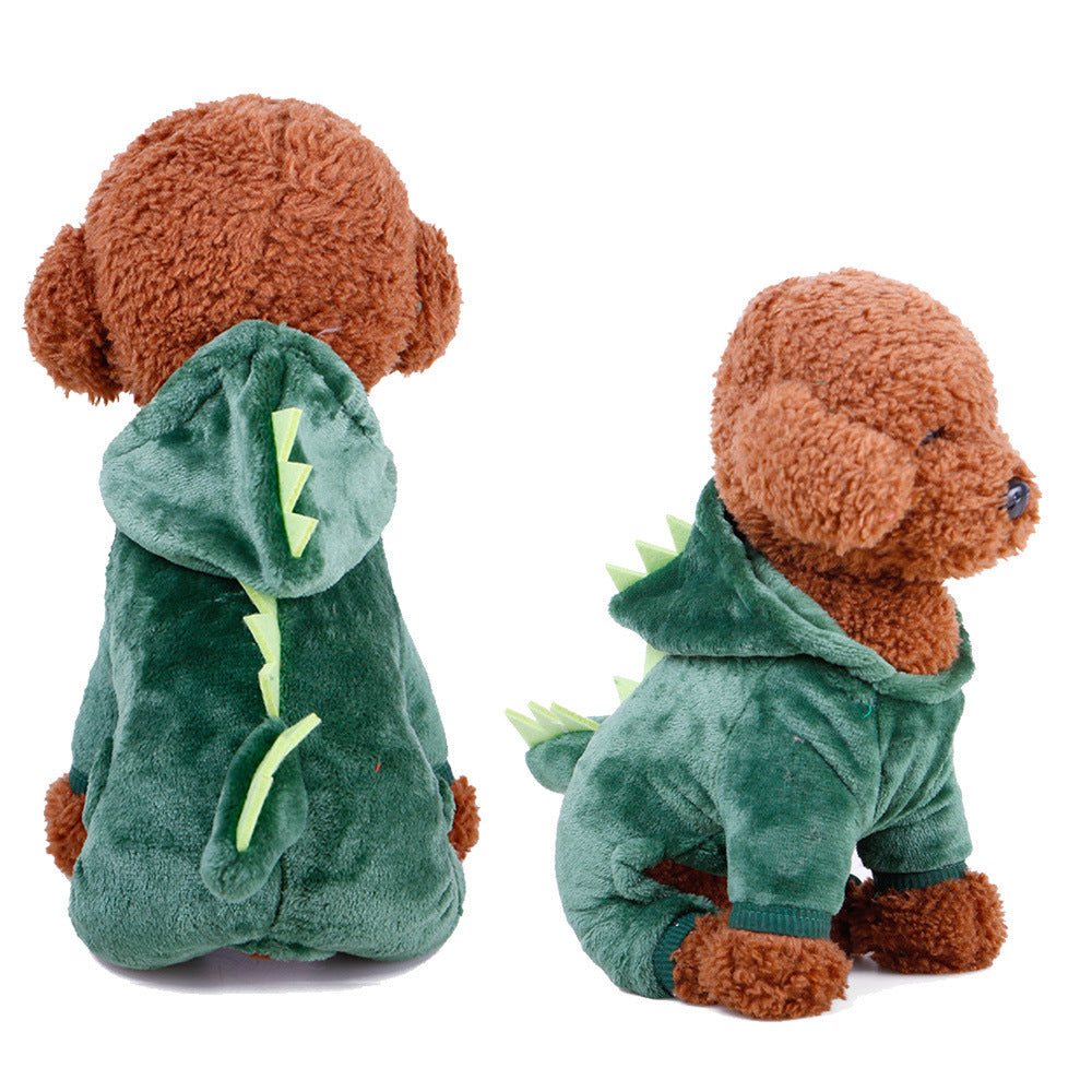 JMT-313738 Coral Velvet Cartoon Dog Clothing in Various Animal Designs for Small to Extra-Large Breeds