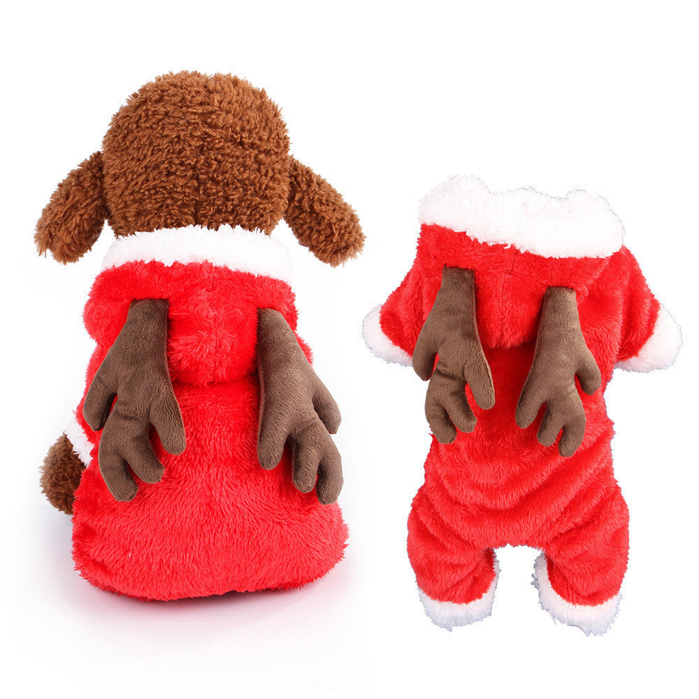 JMT-313738 Coral Velvet Cartoon Dog Clothing in Various Animal Designs for Small to Extra-Large Breeds
