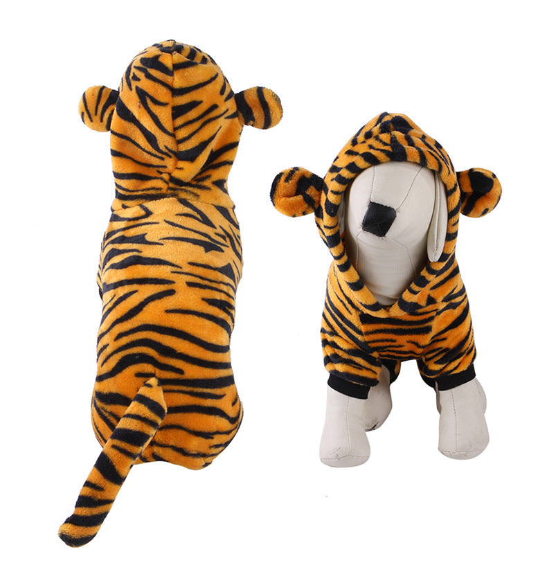 JMT-313738 Coral Velvet Cartoon Dog Clothing in Various Animal Designs for Small to Extra-Large Breeds
