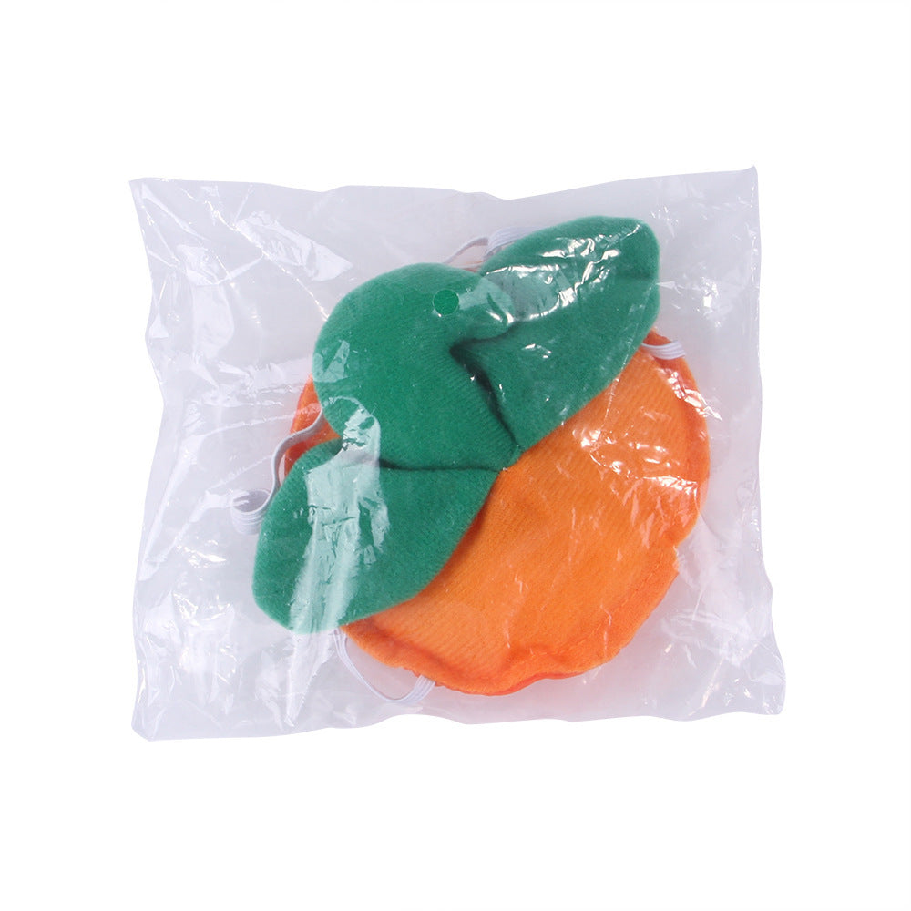 JMT-313930 Pet Green Leaf Pumpkin Hat for Pets – Decorative Cloth Headgear