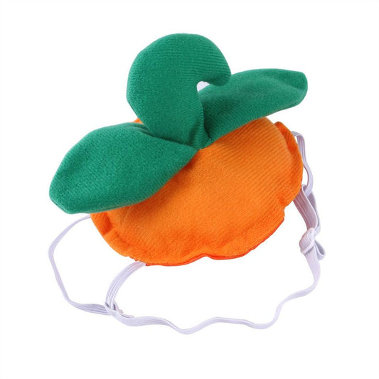 JMT-313930 Pet Green Leaf Pumpkin Hat for Pets – Decorative Cloth Headgear
