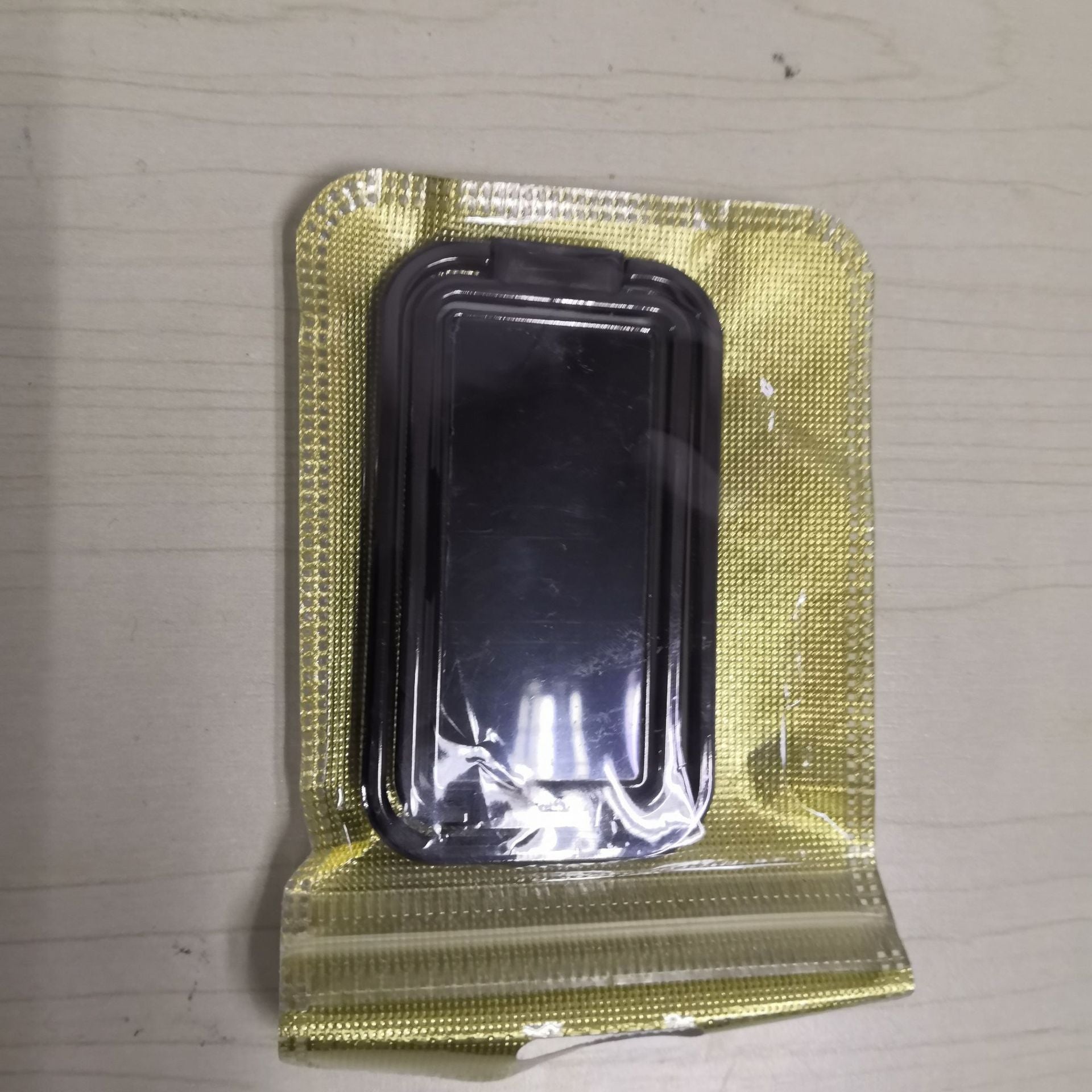 JMT-314122 Double Ring Folding Mobile Phone Holder - Square Ring Design for Desktop Use
