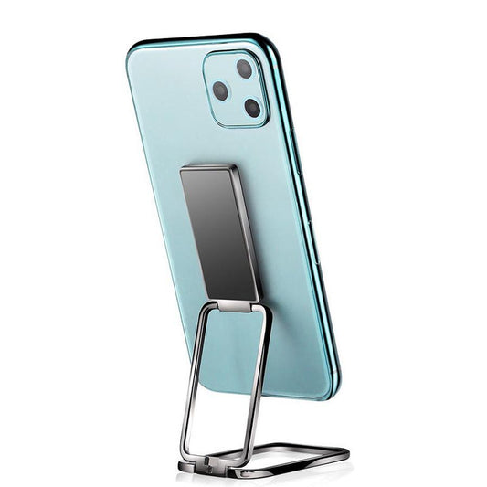 JMT-314122 Double Ring Folding Mobile Phone Holder - Square Ring Design for Desktop Use