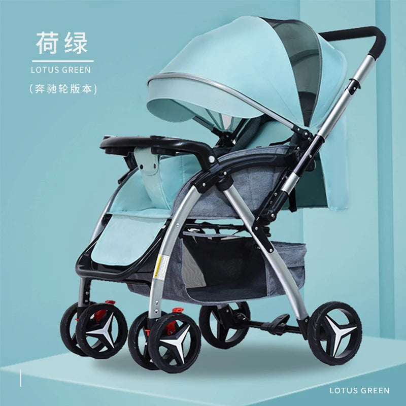JMT-314378 Classic Baby Stroller Wagon with Adjustable Seat and Reversible Handle