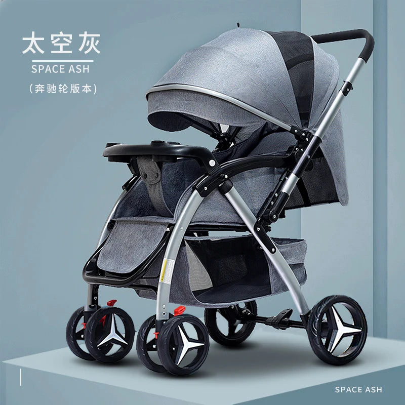 JMT-314378 Classic Baby Stroller Wagon with Adjustable Seat and Reversible Handle