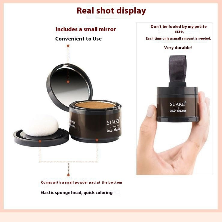 JMT-314698 Precision Hairline Carving Outline Powder for Sparse Edges - Black & Brown Shades