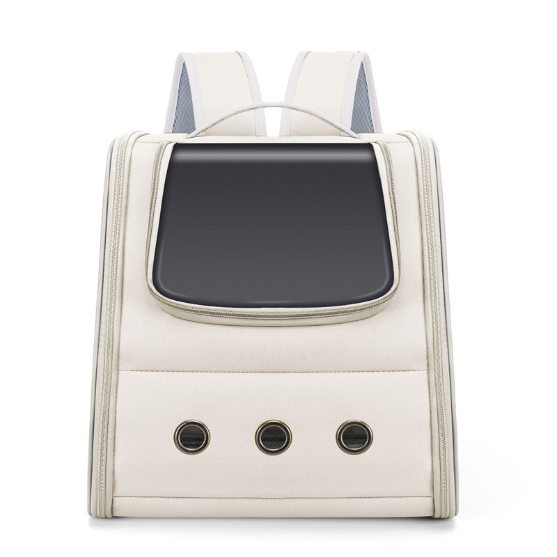 JMT-314762 Outdoor Portable Canvas Pet Carrier Backpack for Cats and Dogs