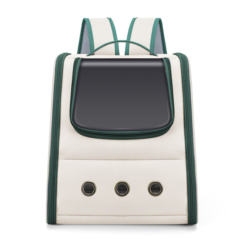 JMT-314762 Outdoor Portable Canvas Pet Carrier Backpack for Cats and Dogs