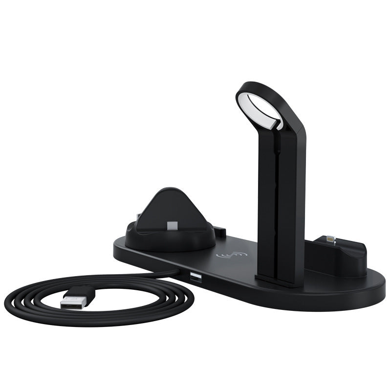 JMT-314954 Three-in-One Desktop Wireless Charging Stand - Black, White, Silver, Rose Gold Options