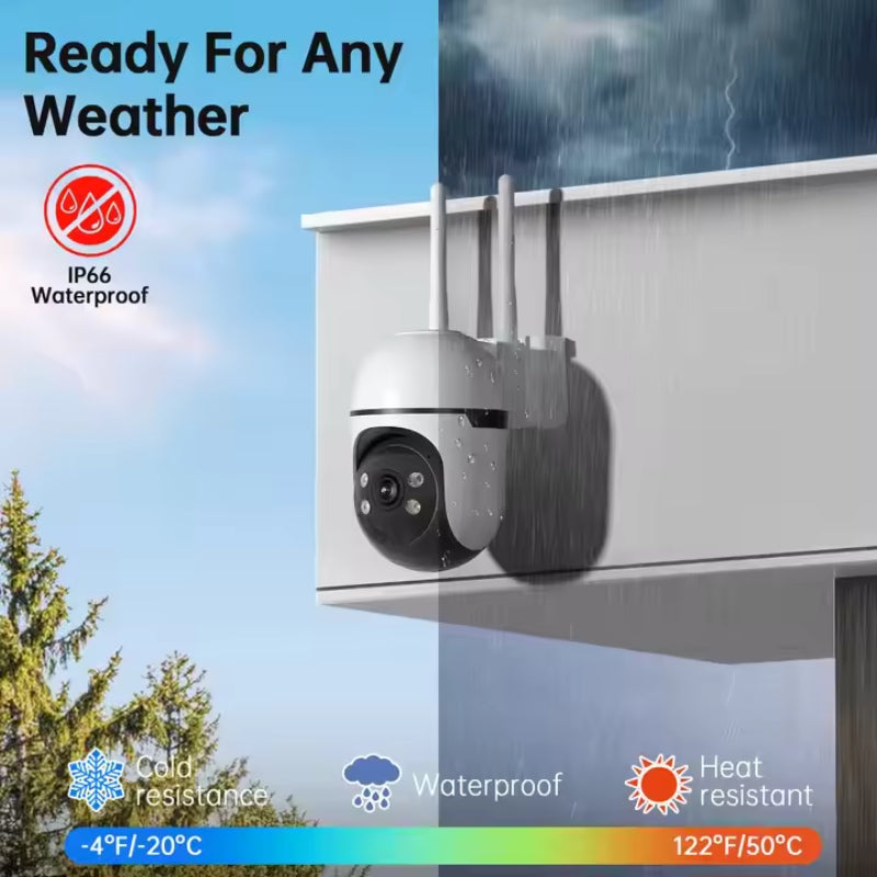 JMT-315082 3MP Mini WiFi PTZ Surveillance Camera with Remote Viewing and Motion Detection