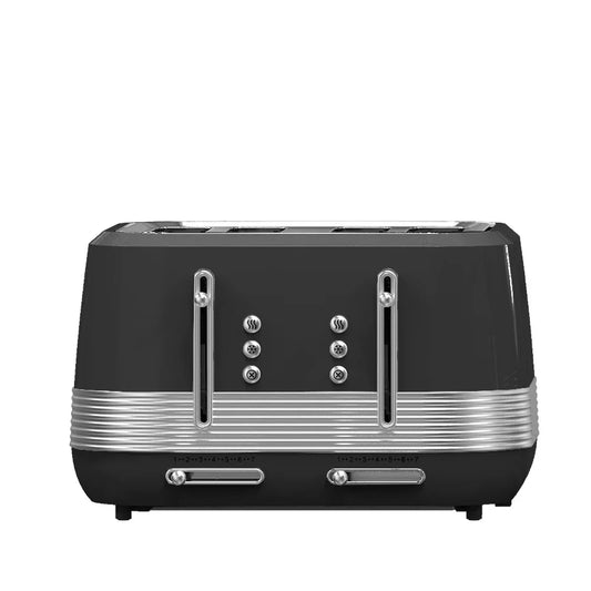 JMT-315082 Retro Vertical Electric Toaster with Custom Logo - Pink 4-Slice Bread and Burger Bun Slot