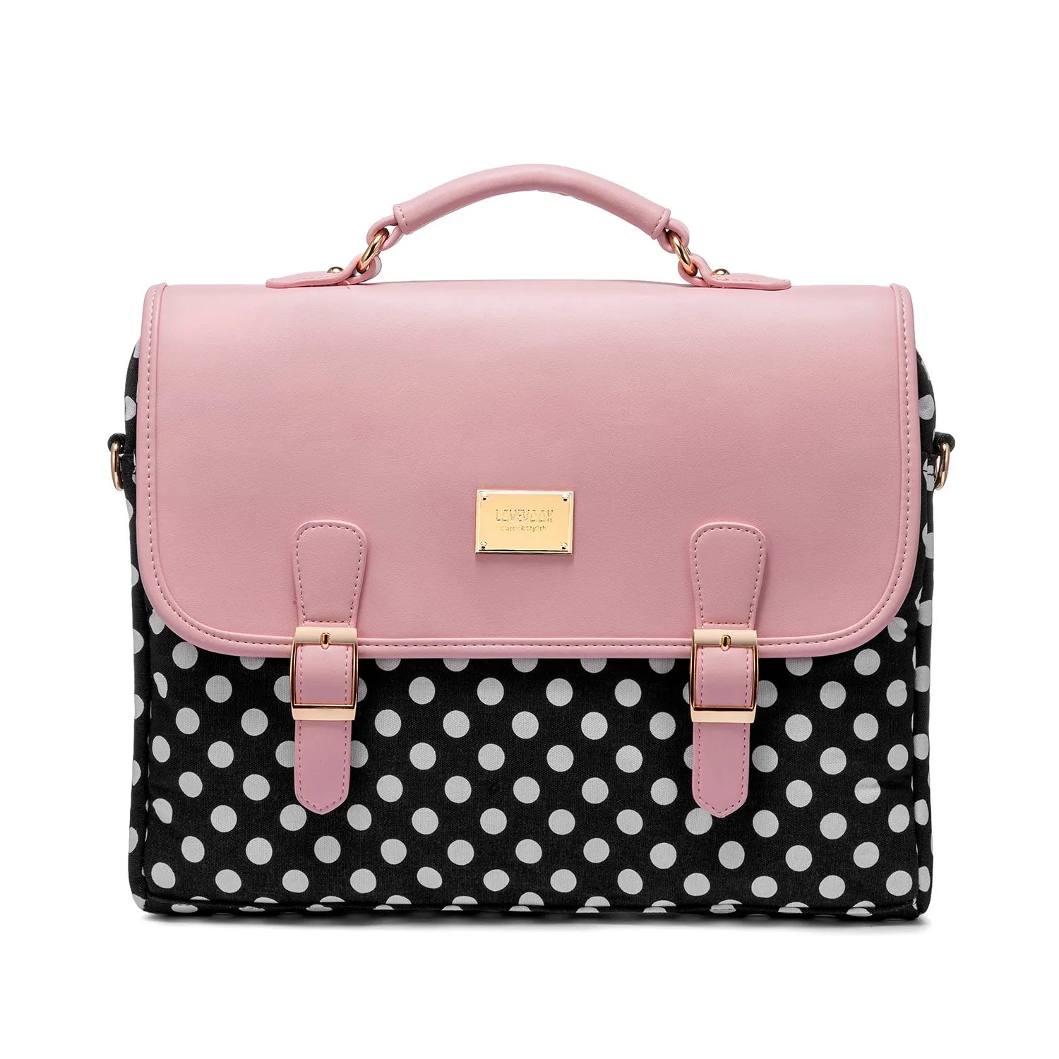 JMT-315082 Stylish Women's Canvas Laptop Bag for 15.6-Inch Laptops - Large Capacity Shoulder Briefcase for Office and School Use