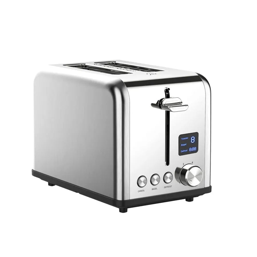 JMT-315210 LED Timer Display Stainless Steel Compact 2-Slice Electric Toaster