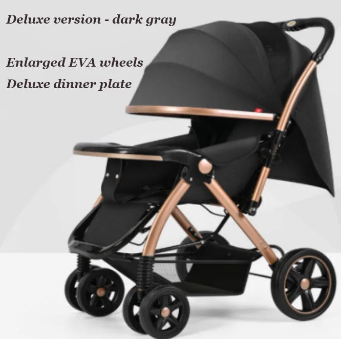 JMT-315274 Deluxe Baby Stroller with Enlarged EVA Wheels and Dining Tray
