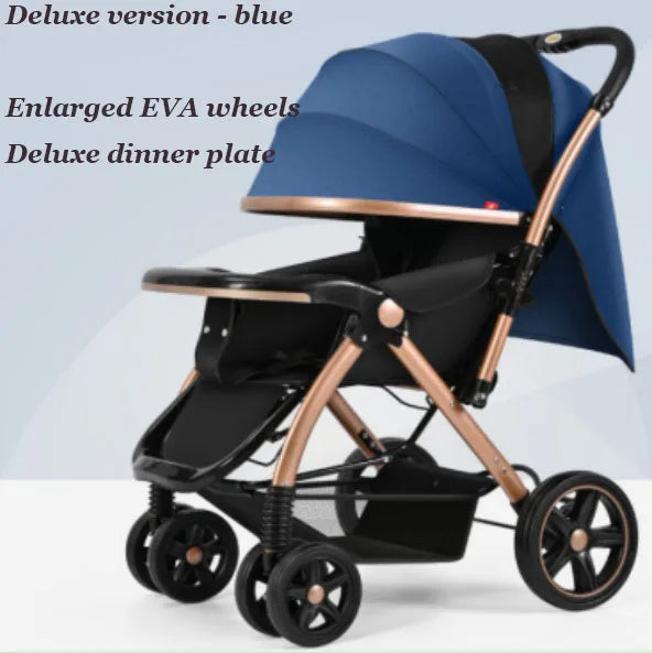 JMT-315274 Deluxe Baby Stroller with Enlarged EVA Wheels and Dining Tray