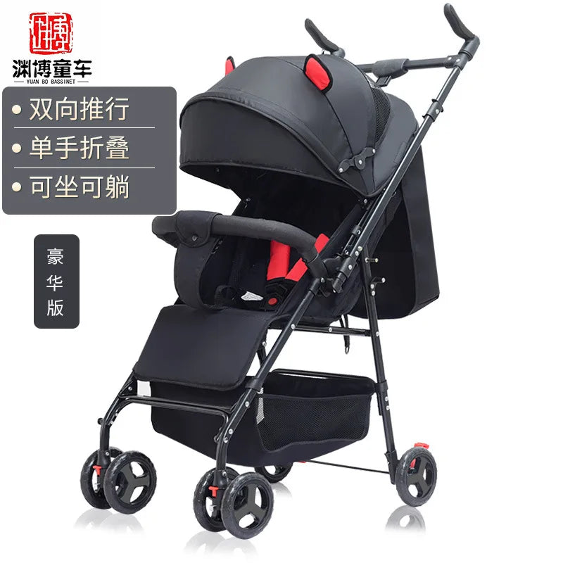 JMT-315594 Two-Way Baby Stroller with Cotton Fabric for Ages 6 Months to 3 Years