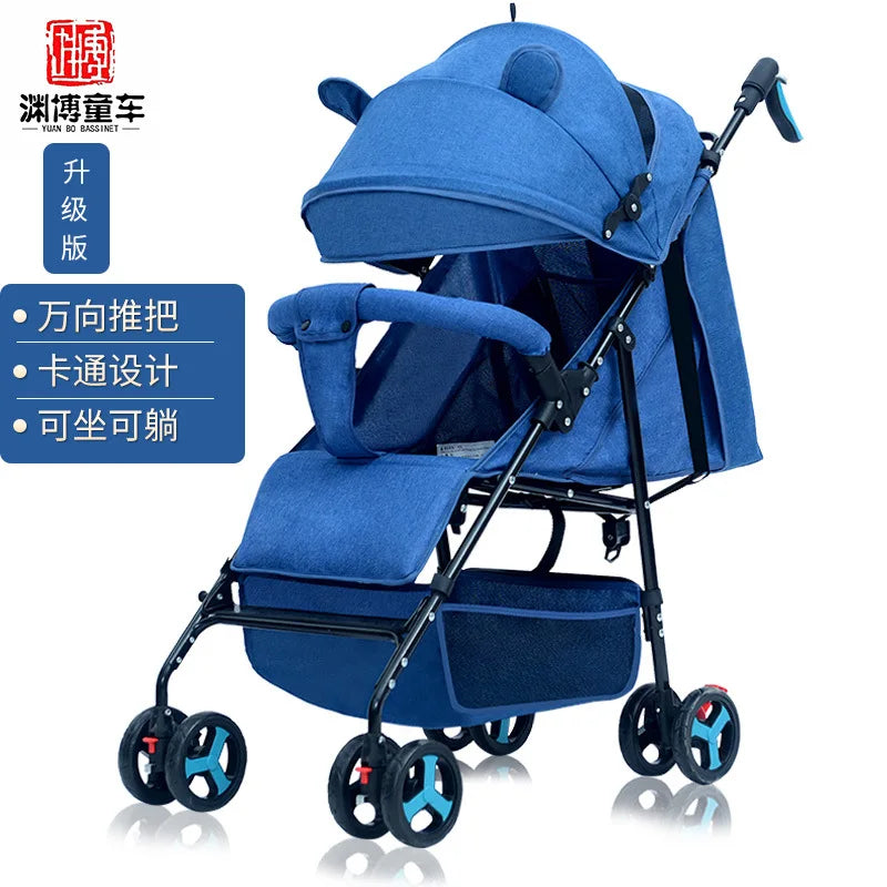 JMT-315594 Two-Way Baby Stroller with Cotton Fabric for Ages 6 Months to 3 Years