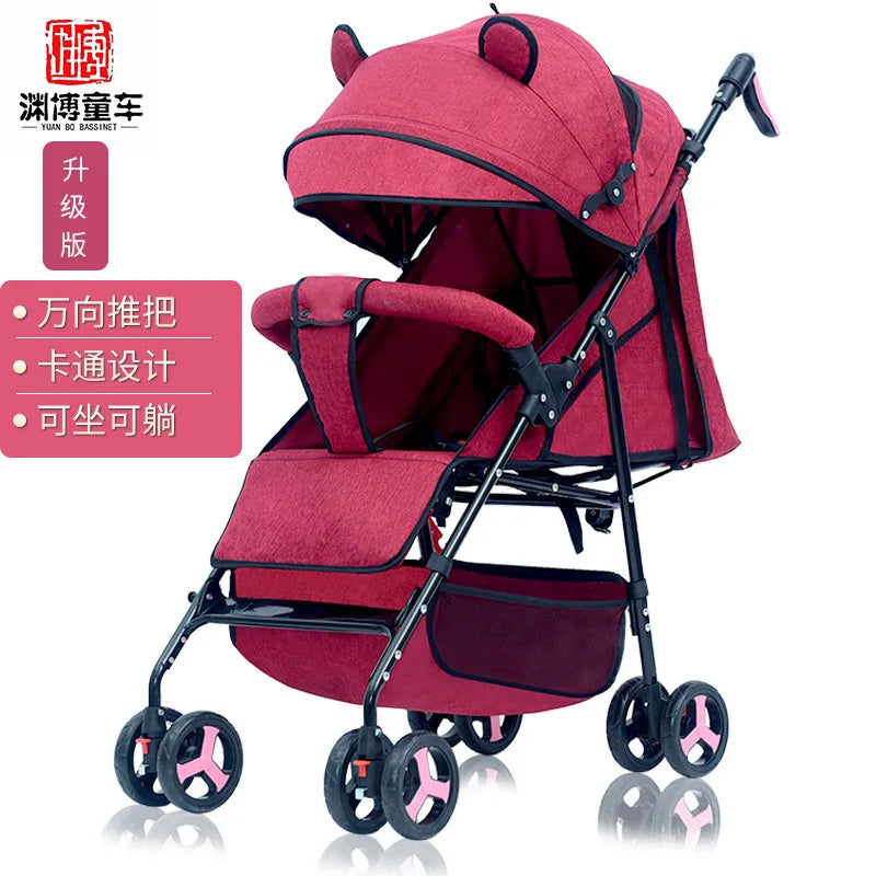JMT-315594 Two-Way Baby Stroller with Cotton Fabric for Ages 6 Months to 3 Years