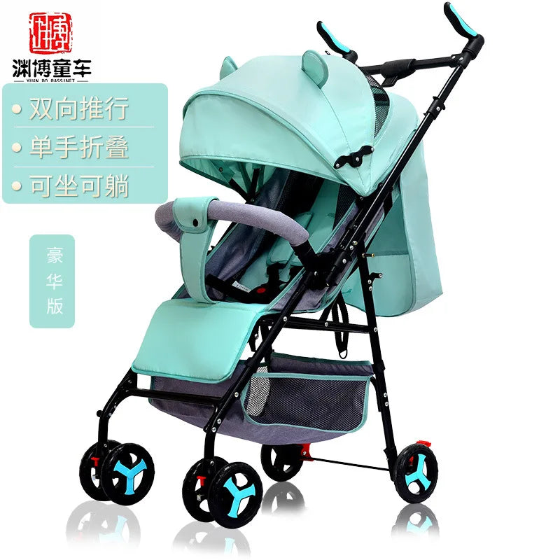 JMT-315594 Two-Way Baby Stroller with Cotton Fabric for Ages 6 Months to 3 Years