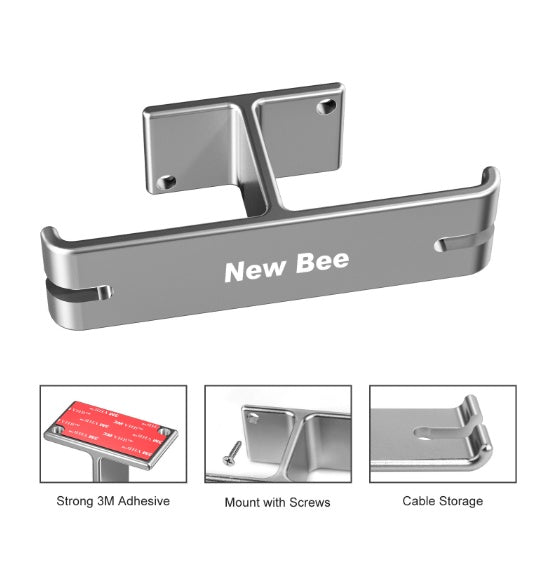 JMT-315594 Under-Desk Headphone Mount for Organized Storage of Headphones and Accessories