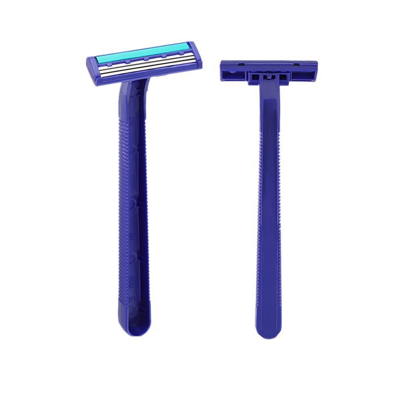 JMT-315658 Blue Stainless Steel Three-layer Disposable Razor for Men