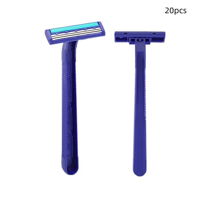 JMT-315658 Blue Stainless Steel Three-layer Disposable Razor for Men