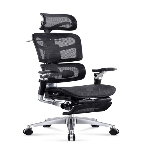 JMT-315722 Ergonomic High Back Recliner Swivel Chair with Adjustable Footrest for Office Use