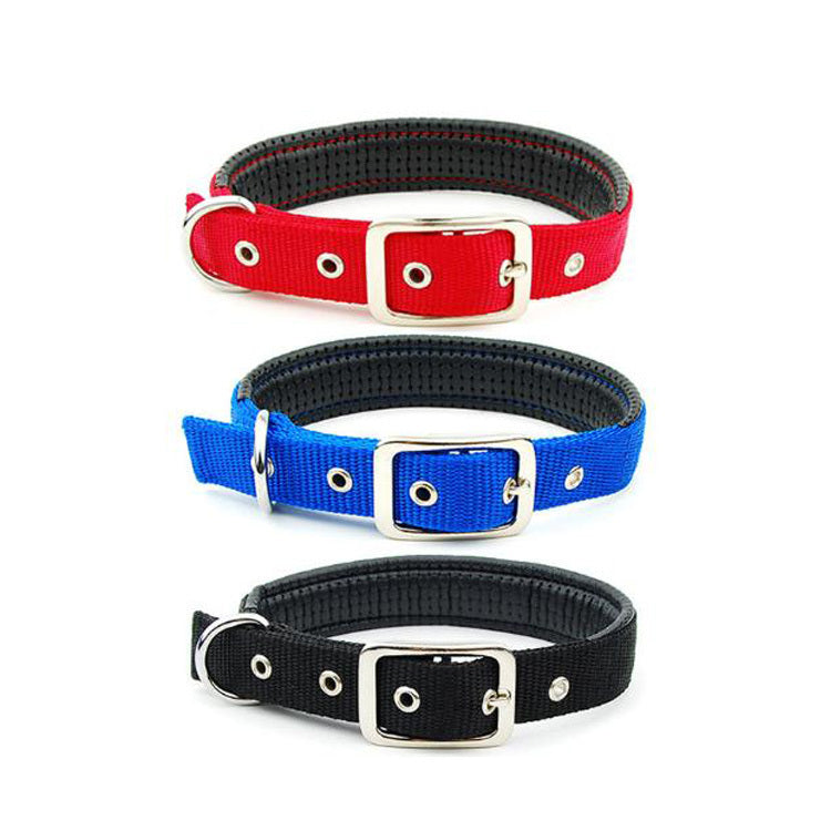 JMT-315914 Reflective Nylon Webbing Dog Collars for Medium and Large Dogs - Durable and Adjustable Sizes