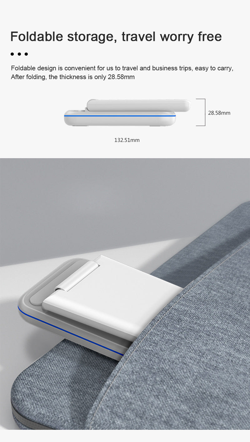 JMT-316106 Three-in-One Wireless Charging Stand with Fast Charge Technology, White/Black, TYPE-C Interface