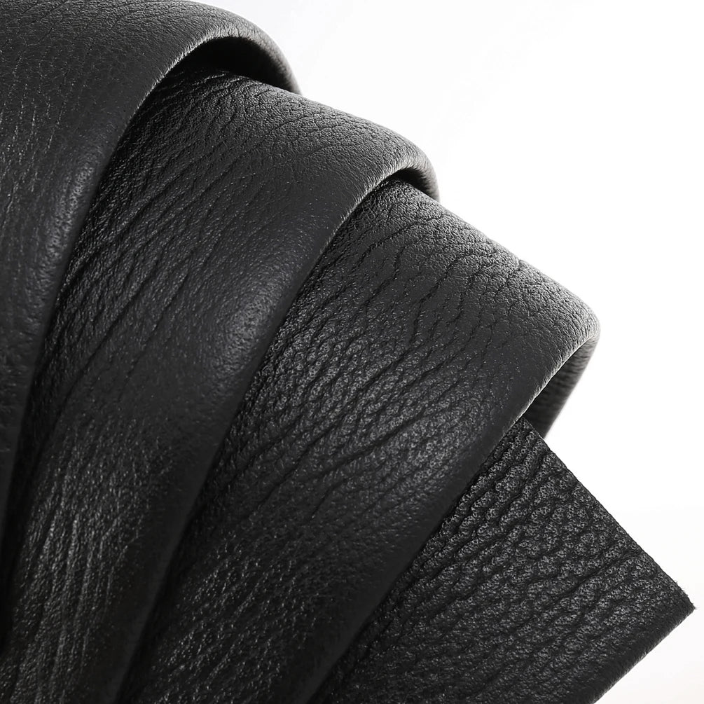 JMT-316170 Men's Genuine Leather Automatic Buckle Belt - Model LY35-3855 in Black