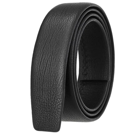 JMT-316170 Men's Genuine Leather Automatic Buckle Belt - Model LY35-3855 in Black