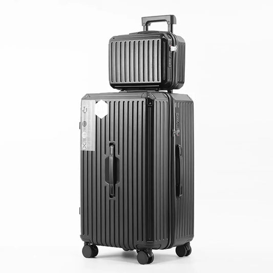 JMT-316298 Large Capacity Trolley Suitcase with Mini Storage Box for Travel and Organisation