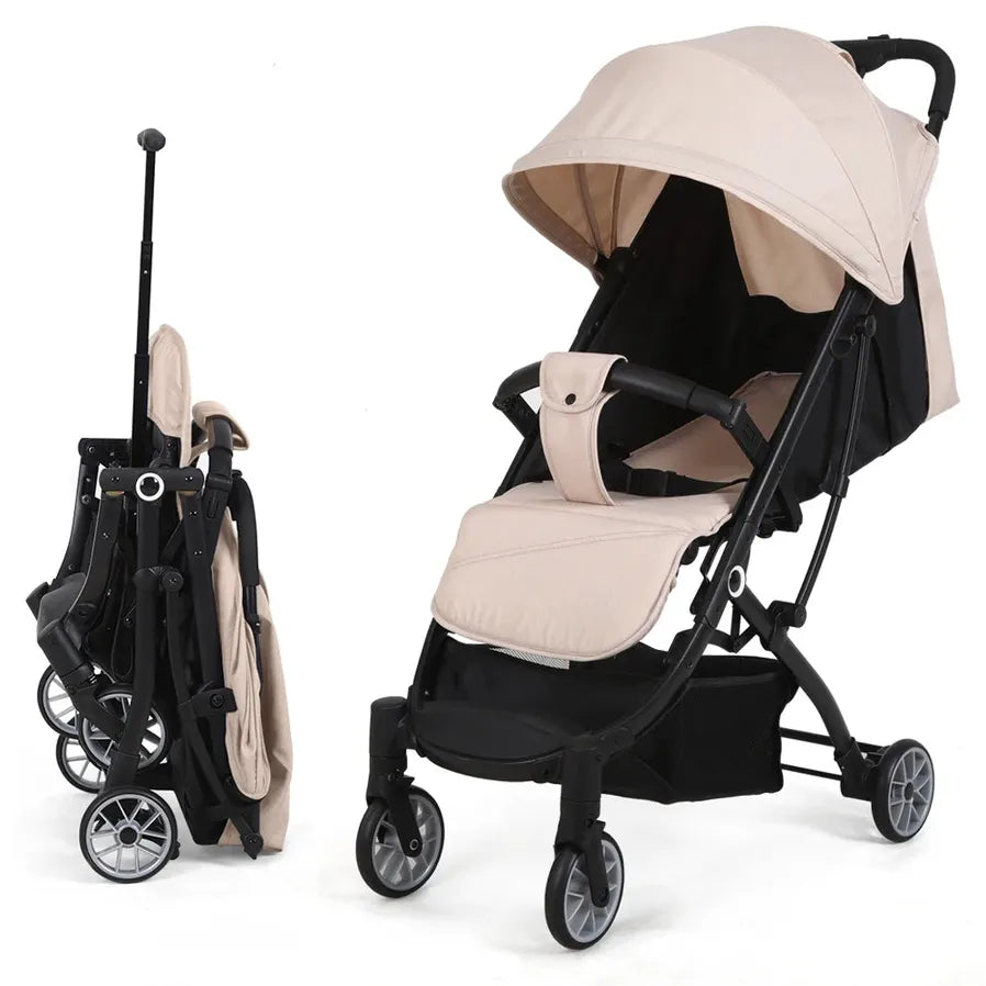 JMT-316426 Lightweight Multifunctional One-Hand Folding Stroller with Steel Frame for Easy Baby Transport