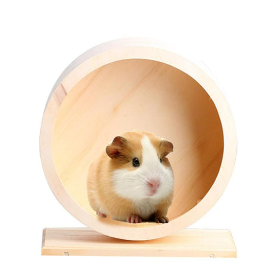 JMT-316426 Solid Wood Running Wheel with Mute Bracket for Small to Large Pets